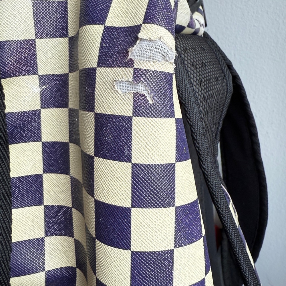 Anime Character Checkered Backpack - Picture 5 of 11